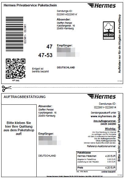 hermes schein wie lange gültig|Hermes paketschein online.